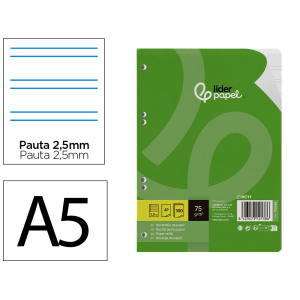 Recambio liderpapel a5 100...