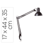 Lampara de escritorio maul metal 57w doble brazo cabezal orientable pinza negra