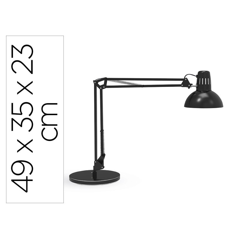 Lampara de escritorio maul metal 57w 1800lm brazo y cabezal giratorios negra