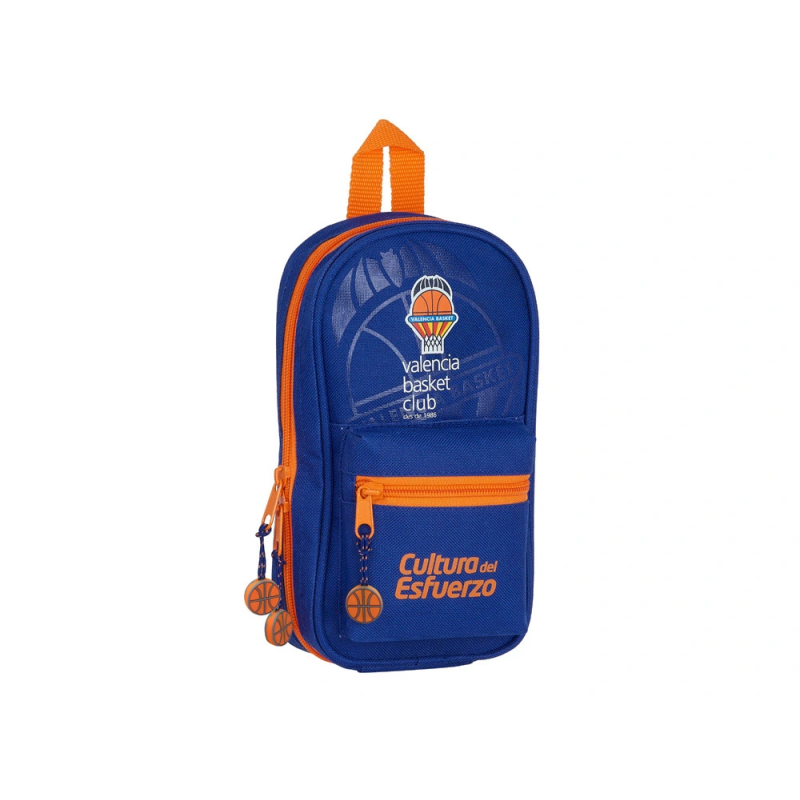 Plumier escolar safta valencia basket club mochila con 4 portatodos vacios 120x50x230 mm