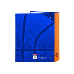 Carpeta safta carton folio 4 anillas mixtas 40 mm valencia basket club 270x60x330 mm