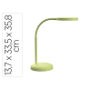 Lampara de escritorio maul led 5w 769lm luz calida brazo y cabezal giratorios verde