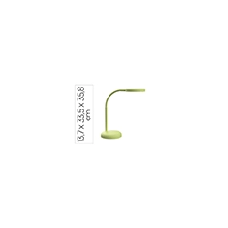 Lampara de escritorio maul led 5w 769lm luz calida brazo y cabezal giratorios verde