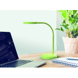Lampara de escritorio maul led 5w 769lm luz calida brazo y cabezal giratorios verde