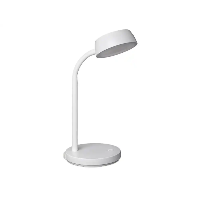 Lampara de escritorio maul led 5w 585lm luz calida brazo y cabezal giratorios blanca