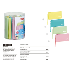 Set 12 portatodos planos silicona surtidos sets y expositor portatodos silicona safta 170x230 mm