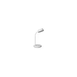 Lampara de escritorio maul led 5w 585lm luz calida brazo y cabezal giratorios blanca