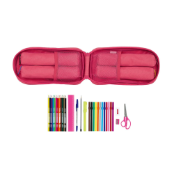 Plumier escolar safta blackfit8 /'fresa/' mochila con 4 portatodos llenos 120x50x230 mm