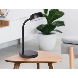 Lampara de escritorio maul led 5w 585lm luz calida brazo y cabezal giratorios negra