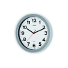 Reloj maul step de pared redondo 30 cm diametro electrico color plata