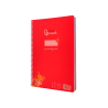 Cuaderno espiral liderpapel a4 pautaguia tapa plastico 80h 90gr cuadro pautado 3mm con margen color rojo