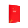Cuaderno espiral liderpapel a4 pautaguia tapa plastico 80h 90gr cuadro pautado 3mm con margen color rojo