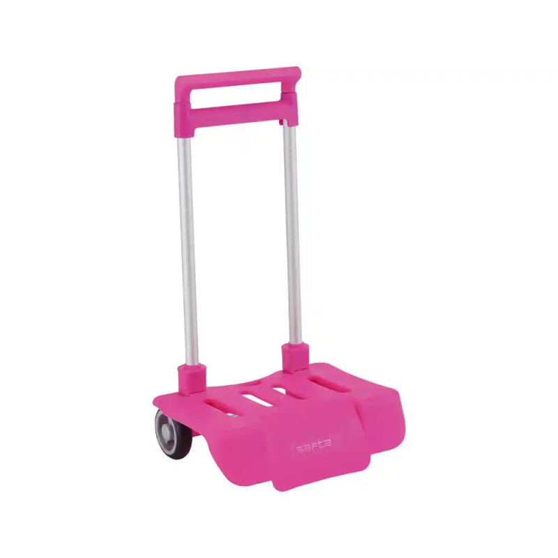 Carro portamochilas plegable fucsia 300x230x525 mm