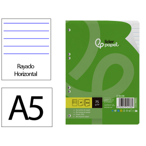 Recambio liderpapel din a5...