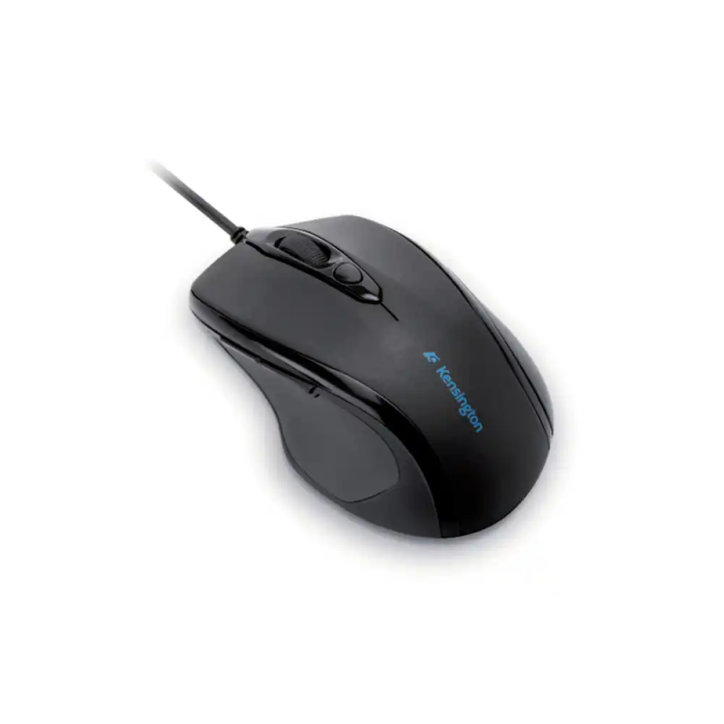 Raton kensington optico pro fit mediano con cable 1000 dpi 5 botones usb color negro