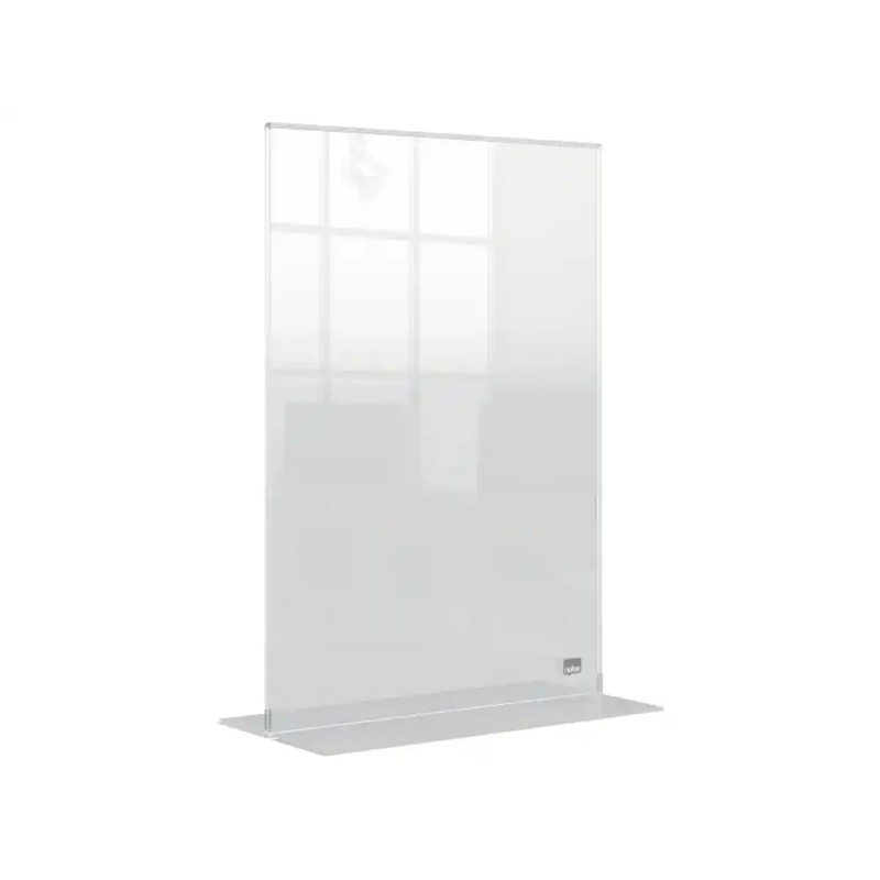 Portaposter nobo acrilico transparente sobremesa din a4