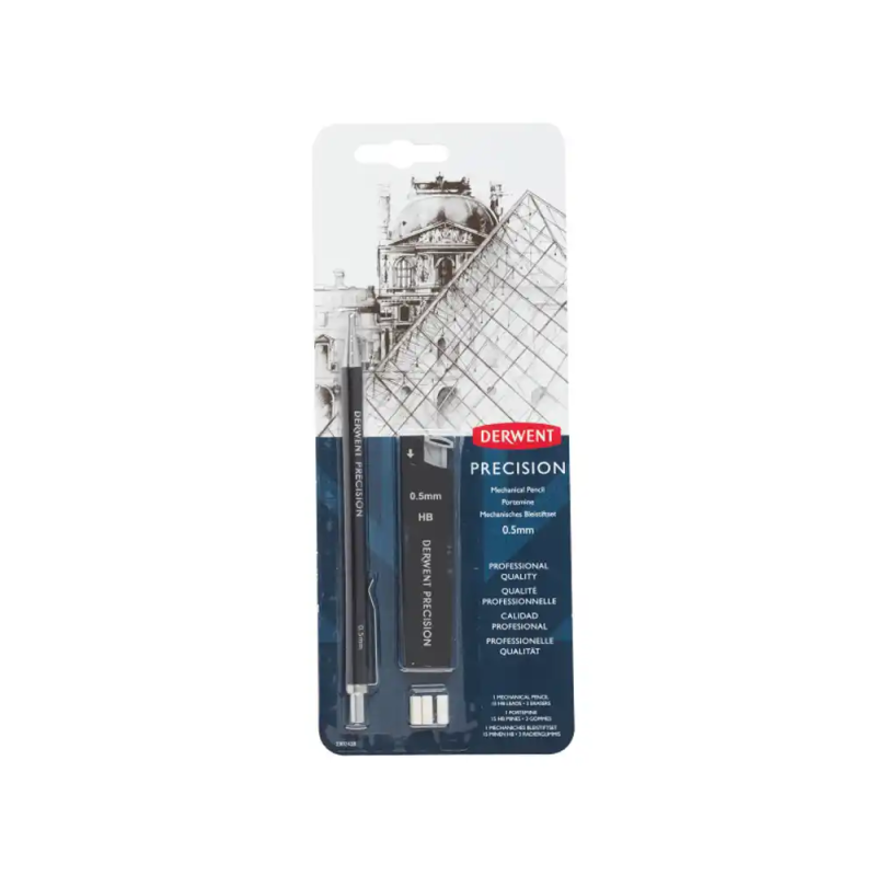 Portaminas derwent precision 0,5 mm hb en blister