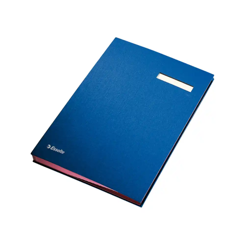 Portafirmas esselte con fuelle 20 departamentos color azul