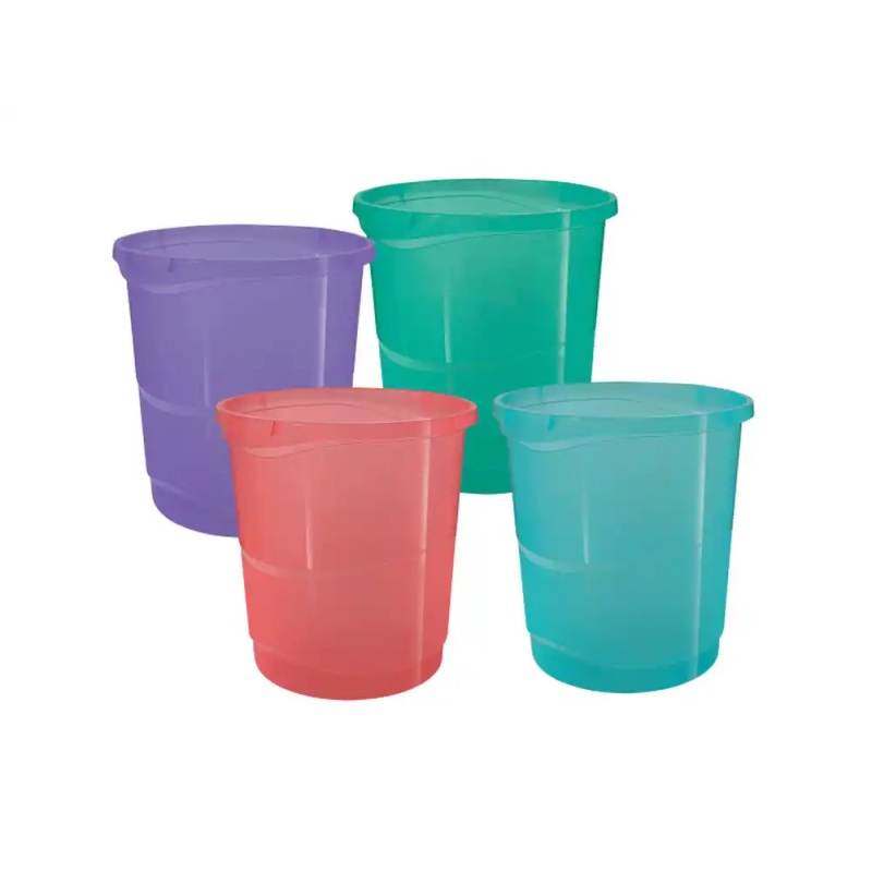 Papelera plastico esselte colour breeze colores surtidos 14 litros