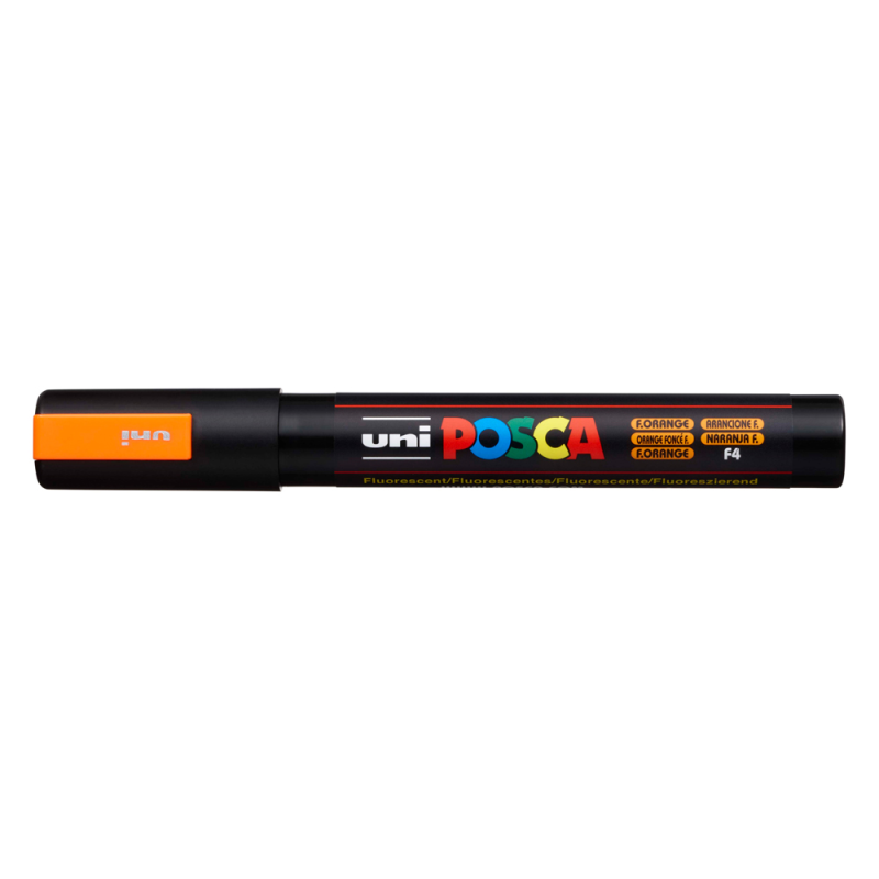 Rotulador uni posca pc-5m marcador de pintura punta conica 1,8-2,5 mm naranja fluor