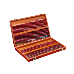 Lapices de colores derwent pastel caja de madera 72 unidades colores surtidos