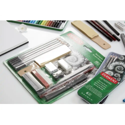 Kit para sketching derwent 19 piezas