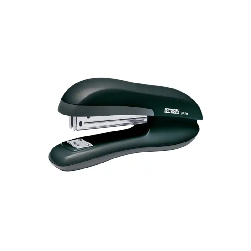 Grapadora rapid f18 fullstrip color negro capacidad 20 hojas usa grapas 24/6 y 26/6