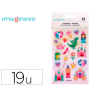 Pegatinas imaginovo princesas magic dreams pvc 190x105 mm en blister