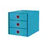 Fichero cajones sobremesa leitz click&store cosy 3 cajones color azul 290x283x360 mm