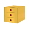 Fichero cajones sobremesa leitz click&store cosy 3 cajones color amarillo 290x283x360 mm