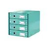 Fichero cajones sobremesa leitz click&store 4 cajones color turquesa 290x283x360 mm