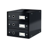 Fichero cajones sobremesa leitz click&store 3 cajones color negro 290x283x360 mm