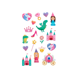Pegatinas imaginovo princesas magic dreams pvc 190x105 mm en blister