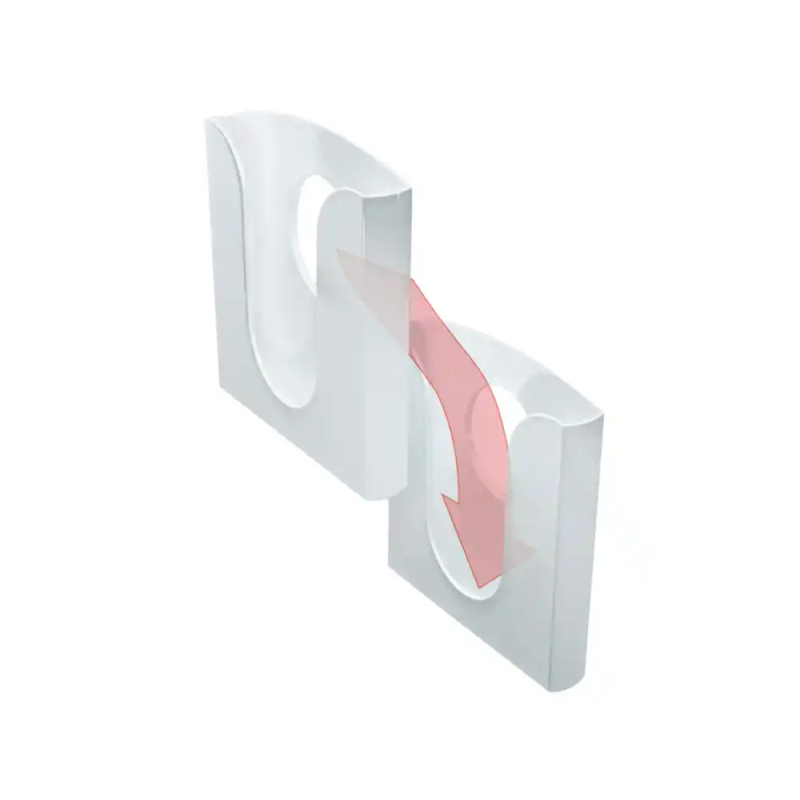 Expositor mural leitz de pared din a4 transparente 255x280x45 mm