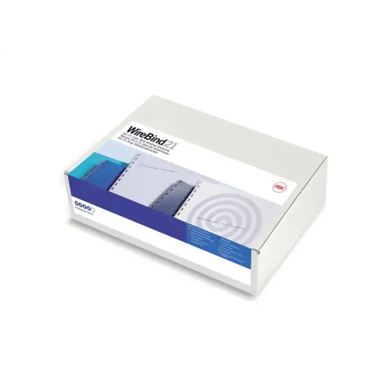 Espiral wire gbc paso us 10 mm negro caja de 100 unidades