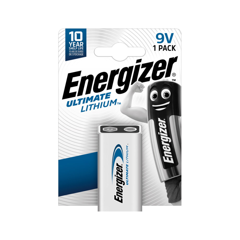 Pila energizer litio ultimate 9v blister de 1 unidad