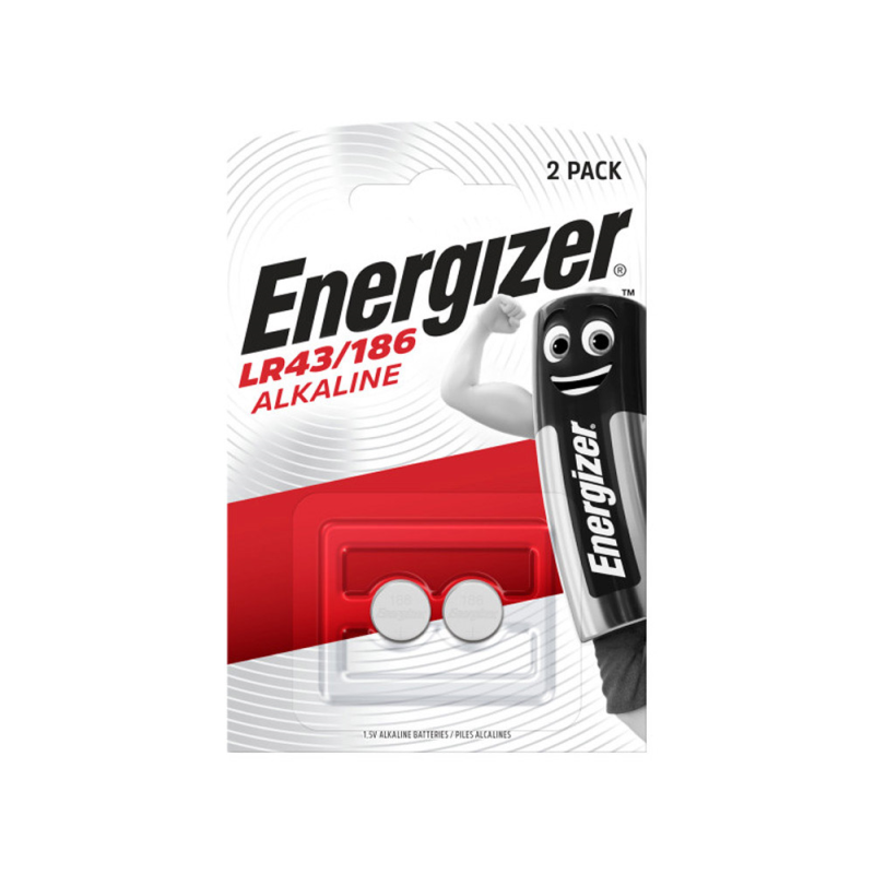 Pila energizer alcalina especialidad lr43 blister de 2 unidades