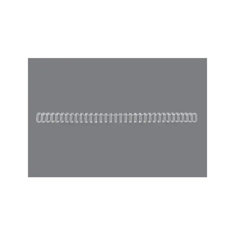 Espiral wire gbc n 4 6,3 mm paso 3:1 capacidad 55 hojas color blanco caja de 100 unidades
