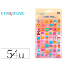 Pegatinas imaginovo dulces magic dreams con relieve 190x105 mm en blister