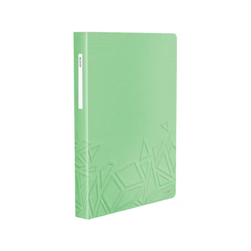 Carpeta leitz urban chic escaparate din a4 tapa rigida 80 fundas polipropileno color verde