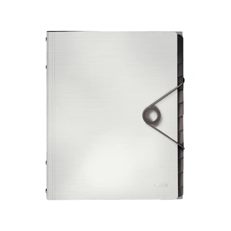 Carpeta leitz solid clasificadora fuelle din a4 polipropileno 12 compartimentos color blanco