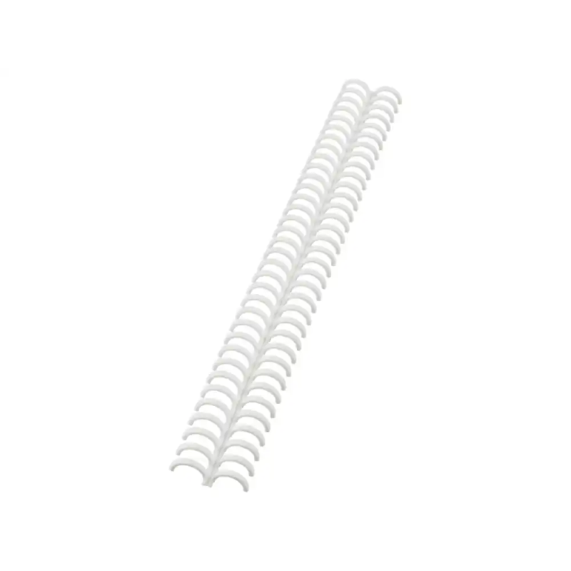 Canutillo gbc ibiclick plastico blanco 12 mm caja de 50 unidades