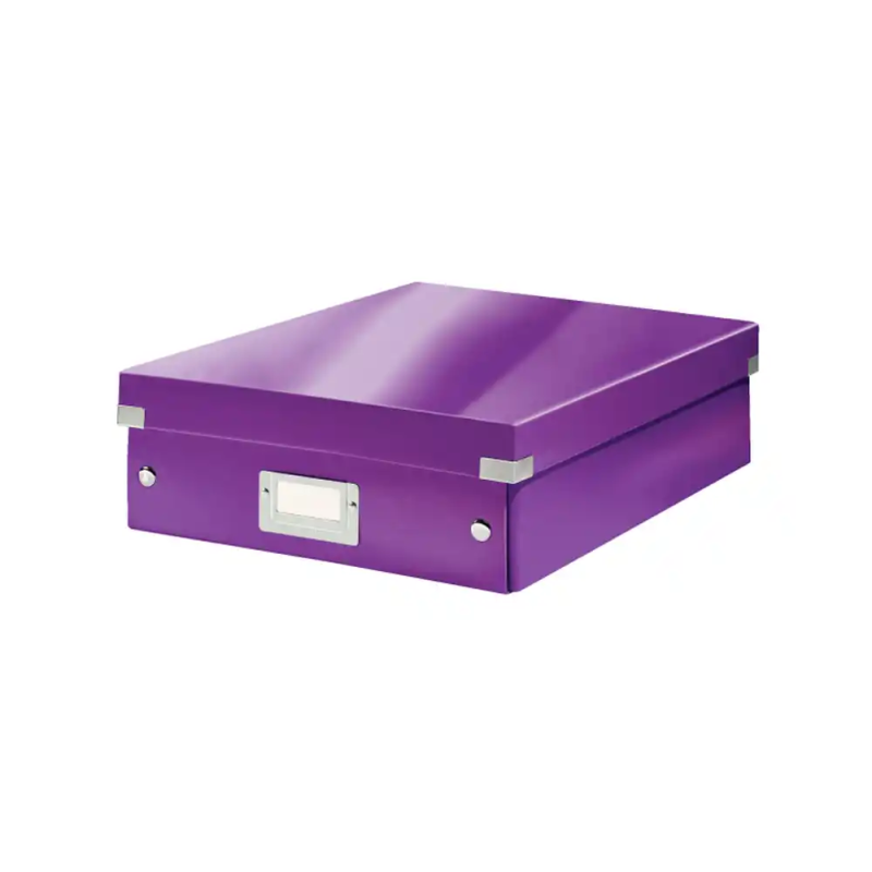 Caja leitz click&store mediana color violeta 280x100x370 mm