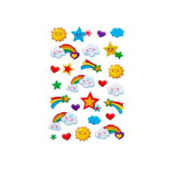 Pegatinas imaginovo arcoiris magic dreams con relieve 190x105 mm en blister