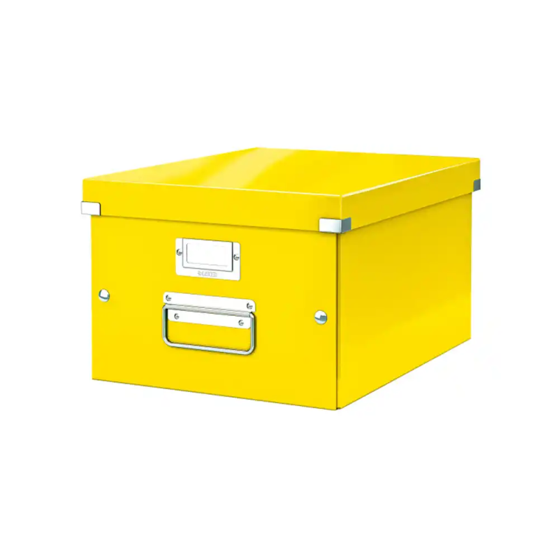 Caja leitz click&store mediana color amarillo 281x200x369 mm