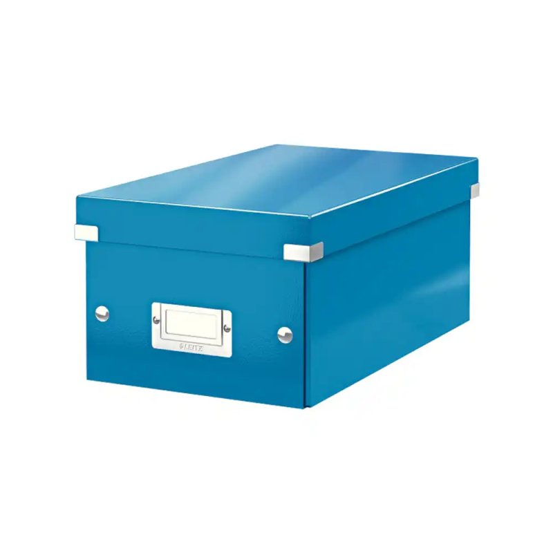 Caja leitz click&store dvd box color azul 206x147x352 mm