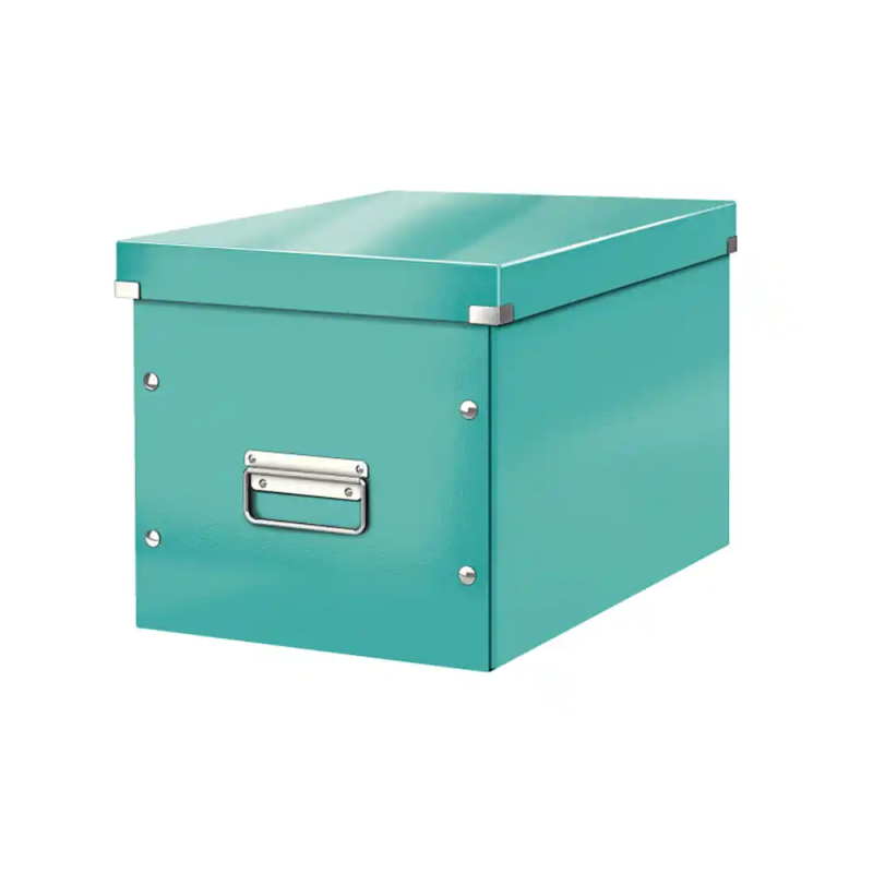 Caja leitz click&store cubica grande color turquesa 320x360x310 mm