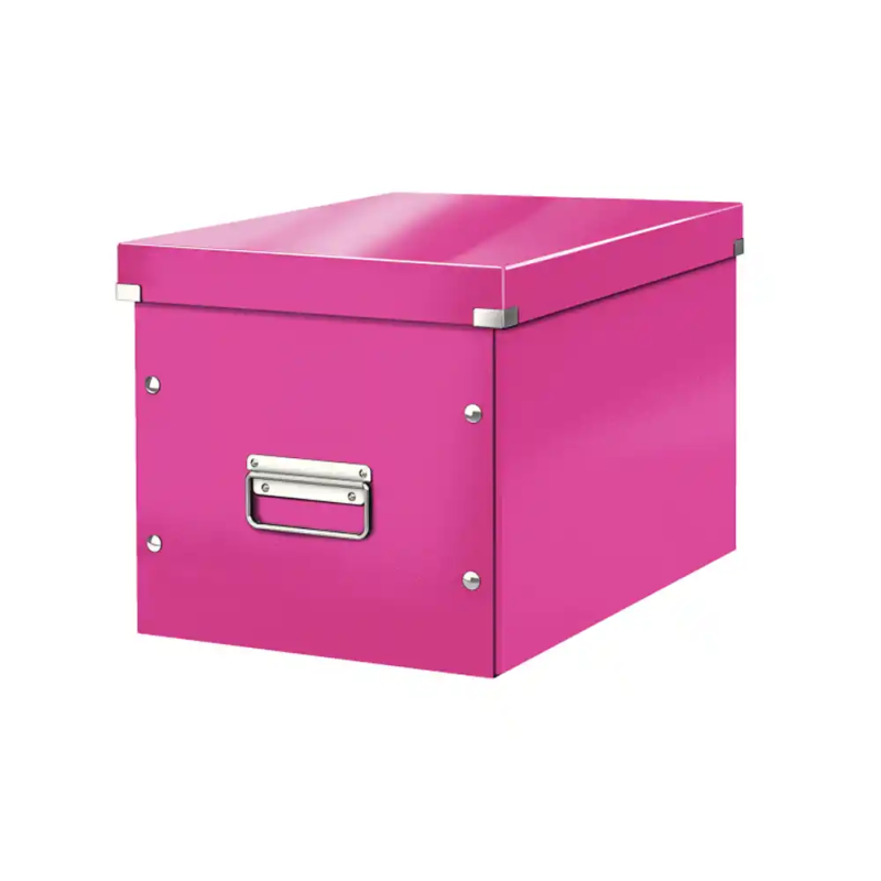 Caja leitz click&store cubica grande color fucsia 320x360x310 mm