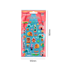 Pegatinas imaginovo kids circo goma eva 190x105 mm en blister