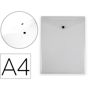 Carpeta liderpapel dossier broche polipropileno din a4 formato vertical con fuelle transparente